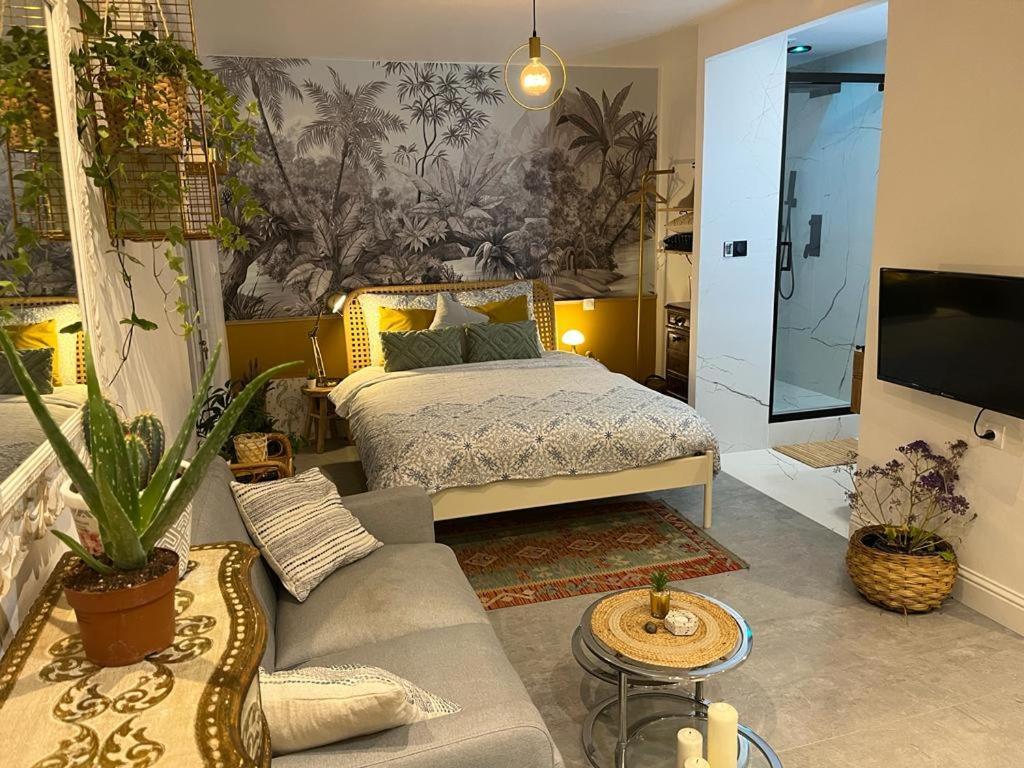 Superbe appartement avec jacuzzi avec jardin privé Lyon Extérieur photo